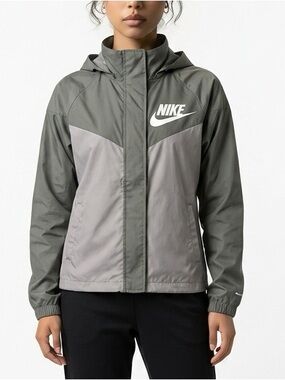 Nike Windrunner Hooded Jacket Teens Size S Outdoor‎ Water-resistant, full zip
